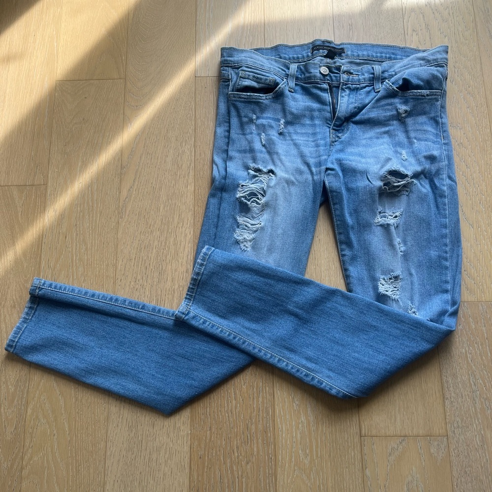 Distressed Flying Money Jeans